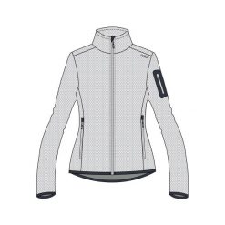 Bluza damska turystyczna CMP 34H6386. Białe bluzy bez kaptura damskie CMP, xl, z polaru. Za 283.00 zł.