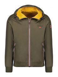 Geographical Norway Dwustronna kurtka przejściowa "Arrivial" w kolorze żółto-oliwkowym rozmiar: S. Brązowe kurtki męskie Geographical Norway, s, bez wzorów, bez kaptura. Za 131.74 zł.