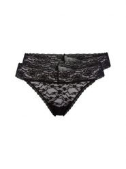 Snocks Stringi w 2-paku Kobiety czarny, XS. Czarne stringi damskie Snocks, xs, bez wzorów, z koronki. Za 99.95 zł.