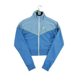 Second life - Kurtka dresowa dla kobiet - Stan bardzo dobry. Niebieskie kurtki damskie Nike, s, bez wzorów, z dresówki, bez kaptura. Za 160.70 zł.