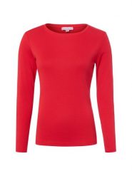 Brookshire Koszulka z długim rękawem Kobiety Bawełna czerwony, XXL. Czerwone t-shirty damskie brookshire, xxl, bez wzorów, z bawełny, bez kołnierzyka. Za 99.95 zł.