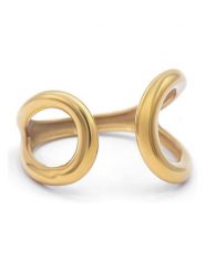 MOODE Pierścionek "Segolene" rozmiar: onesize. Żółte pierścionki damskie MOODE, ze stali. Za 43.99 zł.