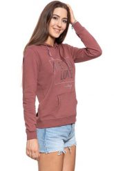 BLUZA MUSTANG Bella H Structure WILD GINGER 1008434 7176. Czerwone bluzy z kapturem damskie Mustang, xs. W wyprzedaży za 59.99 zł.