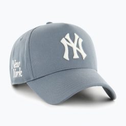 Czapka z daszkiem 47 Brand MLB New York Yankees Foundation Offside Dt. Niebieskie czapki męskie 47 Brand, bez wzorów. Za 119.99 zł.