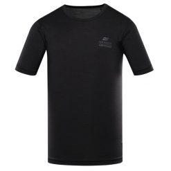 Koszulka męska Alpine Pro Basik szybkoschnąca. Czarne t-shirty sportowe męskie Alpine Pro, m, bez ramiączek, na fitness i siłownię. W wyprzedaży za 69.00 zł.