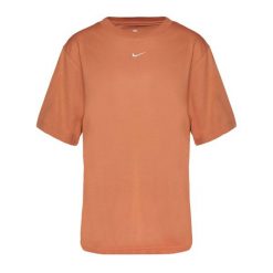 Koszulka damska Nike Sportswear Essential. Zielone bluzki sportowe damskie Nike, l, bez wzorów, bez ramiączek. Za 119.99 zł.