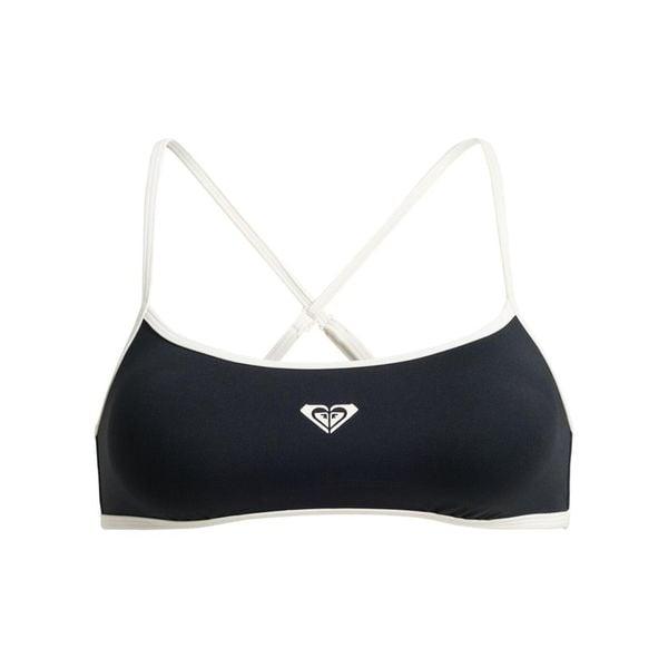 Stanik bikini typu bralette dla Kobiety THE RETRO ESSENTIALS Czarny. Szare bikini damskie Roxy, bez wzorów. Za 149.99 zł.