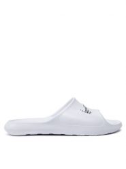 Nike Klapki Victori One Shwer Slide CZ7836 100 Biały. Białe kalosze damskie Nike, bez wzorów, z tworzywa sztucznego. Za 119.00 zł.