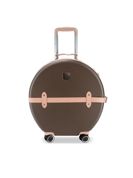 Semi Line Walizka średnia T5673-3 Brązowy. Brązowe walizki Semi-line, bez wzorów, z tworzywa sztucznego, średnie. Za 249.99 zł.