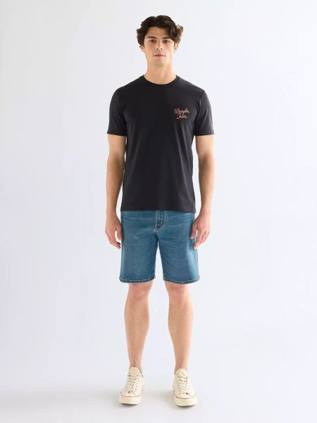 MĘSKIE SZORTY WRANGLER FRONTIER SHORT SOLAR 112378462. Szorty męskie Wrangler, bez wzorów, z jeansu. Za 189.99 zł.