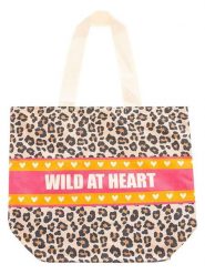 Zwillingsherz Shopper bag "Wild at Heart" ze wzorem - 36 x 46 cm rozmiar: onesize. Shopper bag damskie Zwillingsherz, bez wzorów, z materiału, na ramię, bez dodatków. Za 60.99 zł.