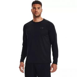 Koszulka męska Under Armour Tech 2.0 LS. Czarne koszulki męskie z długim rękawem Under Armour, m, z poliesteru. Za 103.99 zł.