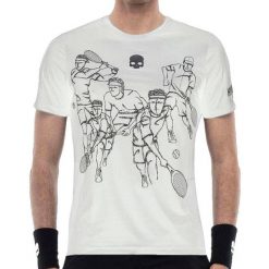Koszulka Hydrogen Sketch Tech. Białe bluzki sportowe damskie HYDROGEN, l, bez kołnierzyka, bez ramiączek. Za 359.50 zł.