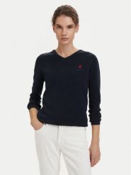 Beverly Hills Polo Club Sweter P-SS26W-M536563 Granatowy Regular Fit. Niebieskie swetry klasyczne damskie Beverly Hills Polo Club, m, z bawełny, bez kołnierzyka. Za 269.99 zł.
