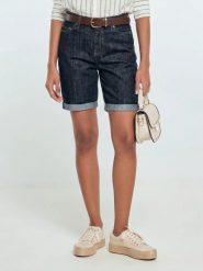 Szorty damskie jeansowe granatowe rina 450. Niebieskie szorty damskie Big Star, bez wzorów, z jeansu, klasyczne. W wyprzedaży za 29.99 zł.