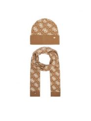 Guess Zestaw szalik i czapka GFBOX WP6401 Beżowy. Brązowe czapki zimowe damskie Guess, z wiskozy. Za 294.99 zł.