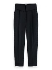 Scotch & Soda Spodnie w kolorze czarnym rozmiar: W30. Czarne spodnie materiałowe damskie Scotch & Soda, bez wzorów, z materiału. Za 162.49 zł.