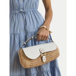 Torebka LAUREN RALPH LAUREN. Brązowe torebki klasyczne damskie Lauren Ralph Lauren, bez wzorów, bez dodatków. Za 1,699.00 zł.
