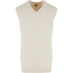 Sweter bez rękawów Urban Classics. Białe swetry męskie Urban Classics, m, bez wzorów, bez kołnierzyka. Za 191.00 zł.