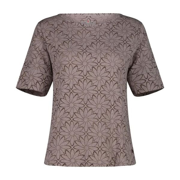 Damska koszulka z nadrukiem CMP. Szare t-shirty damskie CMP, l, bez wzorów, z bawełny, bez kołnierzyka. Za 159.50 zł.