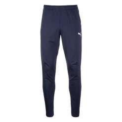 Spodnie Do Joggingu Męskie Logo. Niebieskie spodnie materiałowe męskie Puma, bez wzorów, z materiału. Za 175.99 zł.