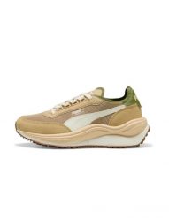 Buty sportowe męskie Puma RIDER ELITE 40292209. Brązowe buty sportowe na co dzień męskie Puma, bez zapięcia, do biegania. Za 361.01 zł.