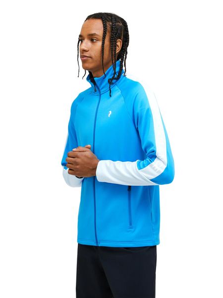 Bluza Peak Performance męska Rider Zip Jacket niebieska - XL. Niebieskie bluzy z kapturem męskie Peak Performance, l, z materiału. Za 569.00 zł.