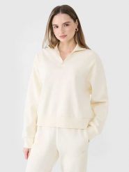 4F Bluza w kolorze kremowym rozmiar: XS. Brązowe bluzy bez kaptura damskie 4f, xs. Za 70.41 zł.
