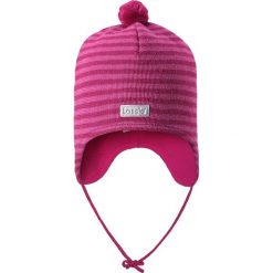 Czapka dziecięca 718723-4801 różowa r. 42-44. Czerwone czapki dziecięce Lassie by Reima, bez wzorów. Za 42.25 zł.