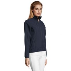 Kurtka Damska Radian Soft Shell. Niebieskie kurtki damskie SOL'S, m, bez wzorów, z elastanu, bez kaptura. Za 276.99 zł.