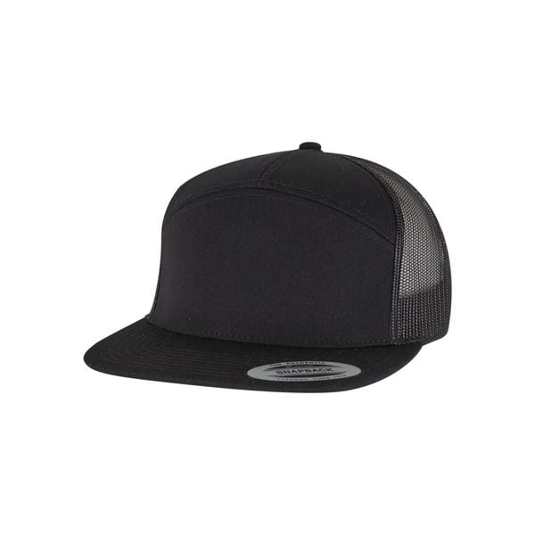 Czapka Trucker Flexfit Classic. Czarne czapki męskie FLEXFIT, bez wzorów, z bawełny, eleganckie. Za 120.50 zł.