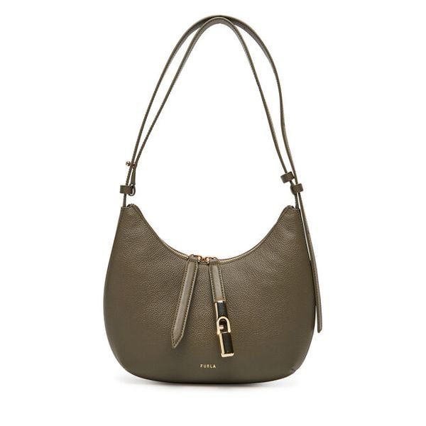 Torebka Furla. Zielone torebki klasyczne damskie Furla, bez wzorów, bez dodatków. Za 849.99 zł.