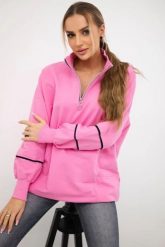 Bluza z suwakiem i kieszeniami jasno różowa. Czerwone bluzy bez kaptura damskie KESI, l, z bawełny. Za 178.78 zł.