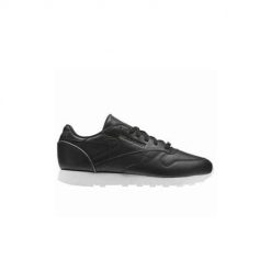Buty do chodzenia damskie Reebok CL Lthr. Czarne buty sportowe na co dzień damskie Reebok, bez wzorów, z materiału, trekkingowe. Za 374.00 zł.