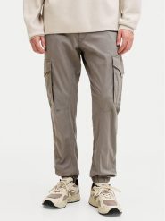 Jack & Jones Spodnie materiałowe Paul Flake 12139912 Szary Regular Fit. Szare spodnie materiałowe męskie Jack & Jones, bez wzorów, z bawełny. Za 269.99 zł.