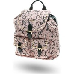 PLECAK TWINSET. Czarne plecaki damskie Twinset, z aplikacjami, z koronki. Za 410.00 zł.