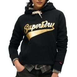 Bluza damska z kapturem Superdry Super Athletics. Czarne bluzy z kapturem damskie Superdry., l. Za 336.50 zł.