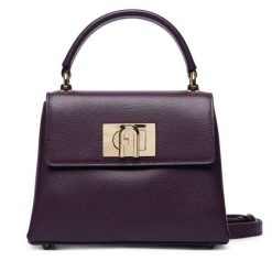 Torebka Furla. Fioletowe torebki klasyczne damskie Furla, bez wzorów, bez dodatków. Za 1,779.00 zł.