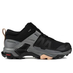 Buty sportowe trekingowe Salomon X ULTRA 4. Czarne buty sportowe na co dzień damskie Salomon, bez wzorów, trekkingowe. W wyprzedaży za 399.00 zł.