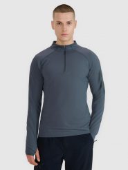4F Bluza trekkingowa szybkoschnąca męska - szara XXL. Szare bluzy bez kaptura męskie 4f, l, z elastanu. W wyprzedaży za 139.99 zł.