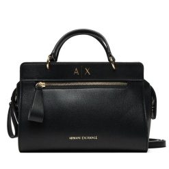 Torebka Armani Exchange. Czarne torebki klasyczne damskie Armani Exchange, bez wzorów, bez dodatków. Za 709.99 zł.