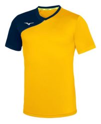 Koszulka Mizuno Team trad shukyu. Niebieskie t-shirty sportowe męskie Mizuno, l, z poliesteru, bez ramiączek, do piłki nożnej. Za 162.50 zł.
