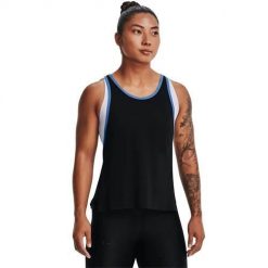 Koszulka treningowa damska Under Armour Knockout Tank. Czarne topy sportowe damskie Under Armour, l, bez wzorów, z elastanu, bez ramiączek. Za 323.00 zł.