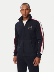 Tommy Hilfiger Bluza Pique H Badge MW0MW44957 Granatowy Regular Fit. Niebieskie bluzy bez kaptura męskie Tommy Hilfiger, m, z syntetyku. Za 699.99 zł.
