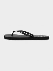 4F Japonki damskie 36. Czarne klapki damskie 4f, bez wzorów, z gumy, bez obcasa. Za 39.99 zł.