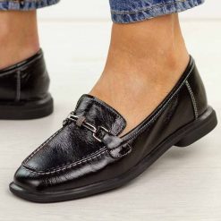 Czarne skórzane mokasyny damskie Vinceza 86429. Czarne mokasyny damskie VINCEZA, z jeansu. Za 249.00 zł.