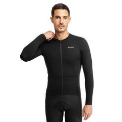 Męska koszulka rowerowa gravel z długim rękawem Kolarstwo Siroko GM6 Rideout. Czarne t-shirty sportowe męskie SIROKO, m, z materiału, bez ramiączek, rowerowe. Za 336.00 zł.