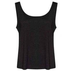 Koszulka Typu Tank Top Dla Kobiet. Czarne bluzki damskie AWDIS, xl, bez wzorów, bez ramiączek. Za 66.99 zł.