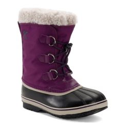 Śniegowce juniorskie Sorel Yoot Pac Nylon Wp. Fioletowe buty zimowe męskie Sorel, na zimę, z nylonu, bez zapięcia. W wyprzedaży za 329.00 zł.