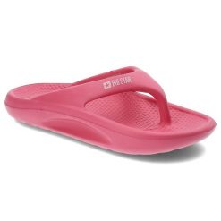 Różowe Japonki Big Star Modne Obuwie Damskie. Czerwone klapki damskie Big Star, bez wzorów, z materiału, bez obcasa. Za 69.99 zł.